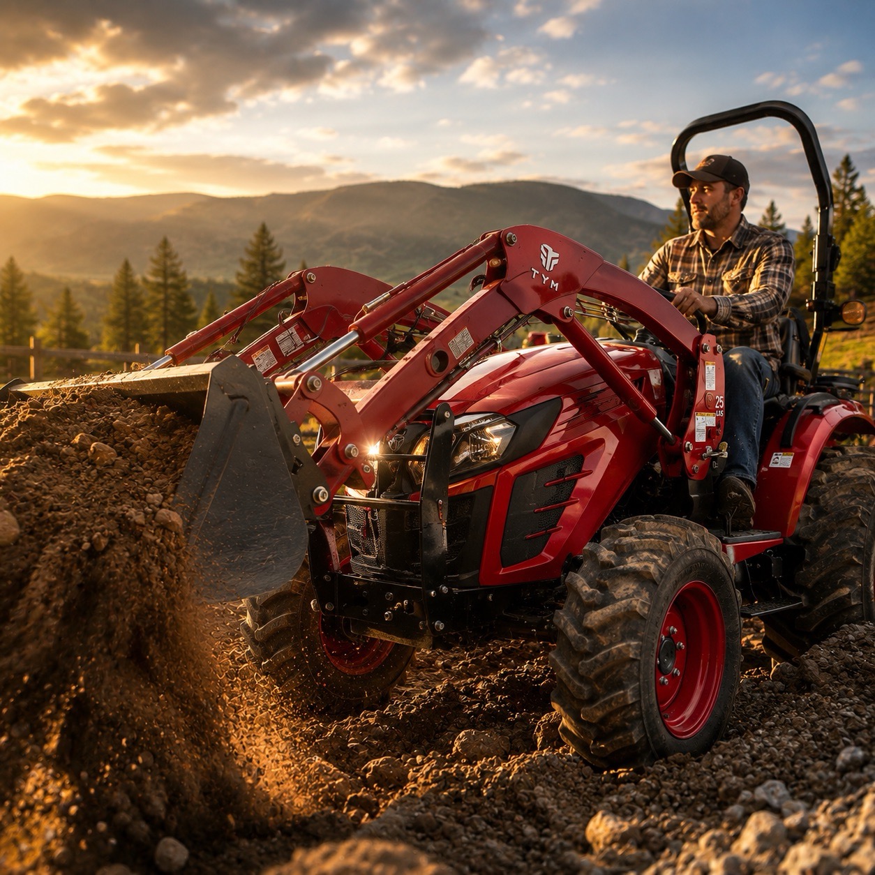 TYM tractor with loader at JJ Riggs Equipment in Colville, WA